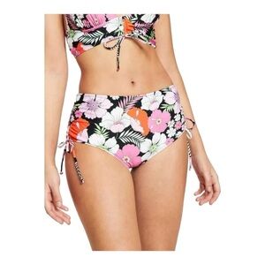 Salt + Cove Juniors Floral‎ Side Tie High Waist Swim Bottom Separates Junior NEW